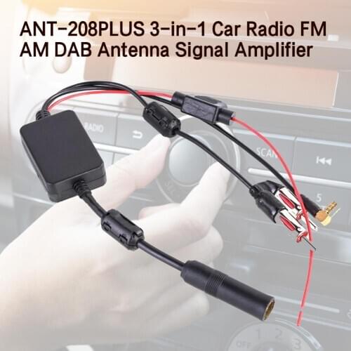 ANT-208PLUS 3-in-1 Car Radio FM AM DAB Antenna Signal Amplifier