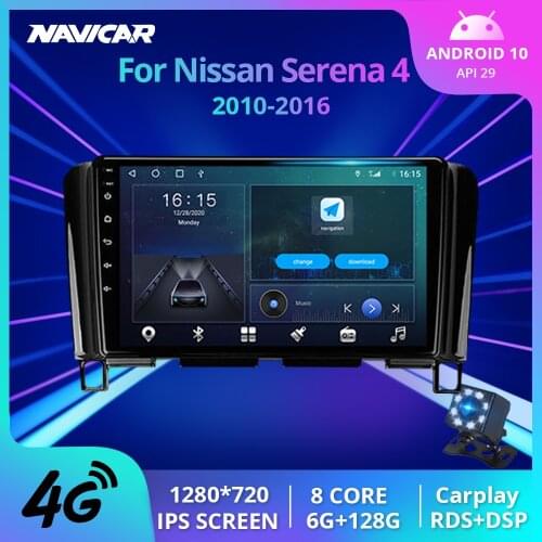 2Din Android10.0 Car Radio For Nissan Serena 4 2010-2016 Auto Radio GPS Navigation Stereo Receiver DSP Car Multimedia Player IGO