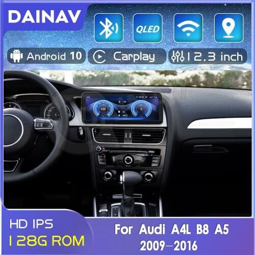 12.3 Inch Android Anti-glare Screen Car Radio For Audi A4L B8 A5 2009-2016 Navigation Multimedia Player Stereo Receiver CarPlay