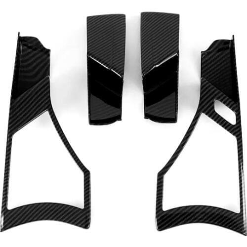 For Mazda 3 LHD 2019 2020 ABS Carbon Fibre Interior Door Bowl Cover Handle Panel Frame Trim Stickers Car-Styling Accessories