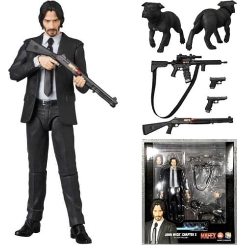 John Wick Figure Mafex JOHN WICK 085 Chapter 2 Action Figure Model Toy Doll Gift 15cm