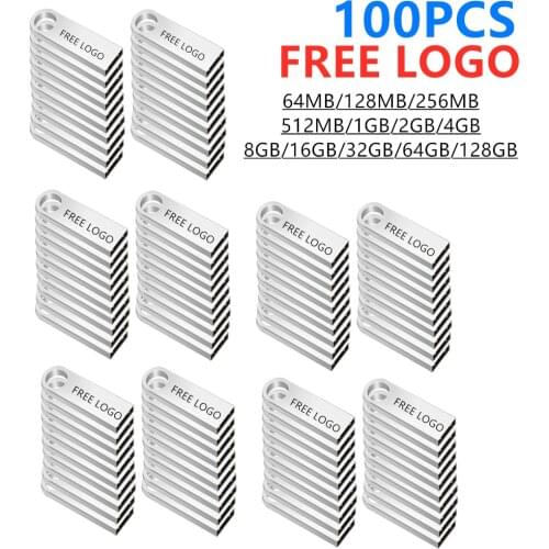100pcs/lot Free logo pen drive 32GB pendrive meta usb flash drive 64GB flash memory stick 16GB Key usb 2.0 stick 1G 128M 8GB 4GB