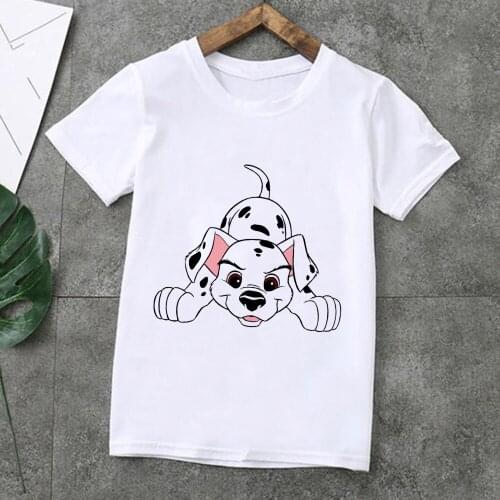 Baby Girl Clothes Little Spotted Dogs Tshirt Summer Couple Matching Tops Casual Cartoon 101 Dalmatians Graphic Childrens Tshirt