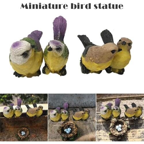 Simulation Birds Ornament Resin Faux Aquarium Fish Tank and Gardening Bonsai Decoration Accessories for Lifelike Image S
