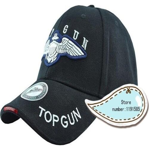 Top Gun Sport Baseball Peaked Caps Hat Outdoor Travel Sun Riding Mountain Bike Hat black/tan