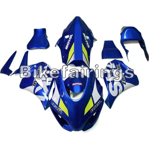 Fiberglass Racing Fairing Kit Fit For Suzuki GSXR1000 2017 2018 2019 gsxr1000 17 18 19 Race Blue White Cowlings New Bodywork Kit