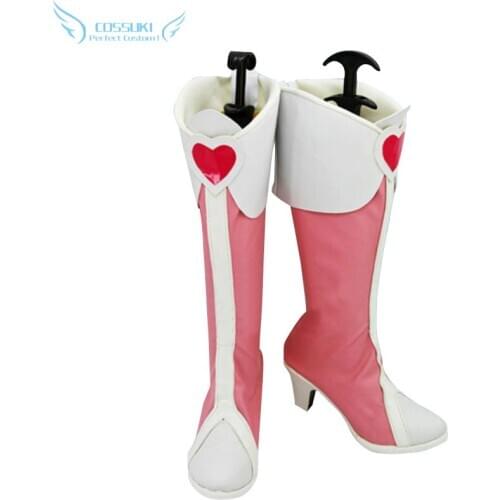 Pretty Cure Cure Heart Cosplay Shoes Boots Professional Handmade ! Perfect Custom for You