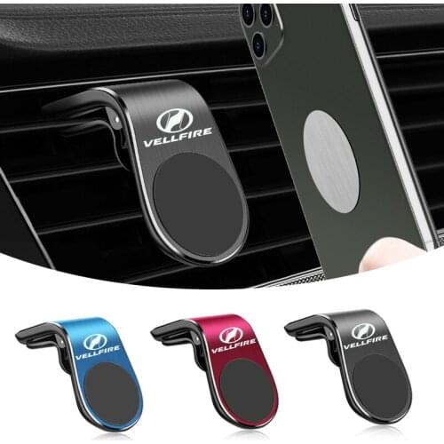 Metal Magnetic Car Phone Holder for Toyota Vellfire Alphard 86 Air Vent Clip Mount Magnet Mobile Stand GPS Display Accessories