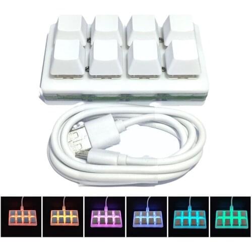 Backlight 8-key Mini Mechanical Keyboard Custom Gaming For Windows Office Linux Raspberry Shortcut Android Pi for MacOS Keys Au
