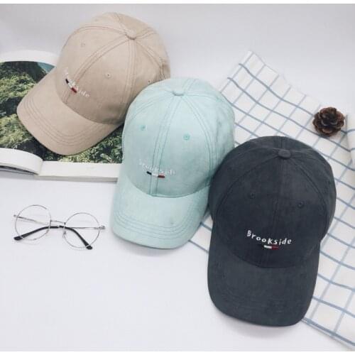 Fashion Cap Women & Men Cotton Caps Women Brookdside baseball Cap with candy colors Gorras de mujer New arrival