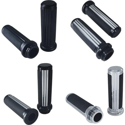 Motorcycle Black 1"25mm Hand Grips Aluminum For Harley Sportster 883 1200 XL VRSC Touring Dyna Softail Custom 96-UP Handle Bar