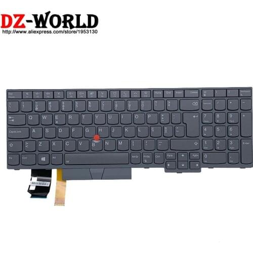 New Original Gray PO Portuguese Backlit Keyboard for Lenovo Thinkpad T15 Gen2 P15S Gen2 Laptop 5N21B08469 5N21B08432