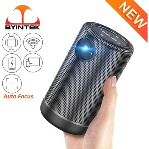 BYINTEK P30 Portable Autofocus Smart Android WIFI Full HD 1080p TV Video Mini LED DLP Projector for 4K Smartphone