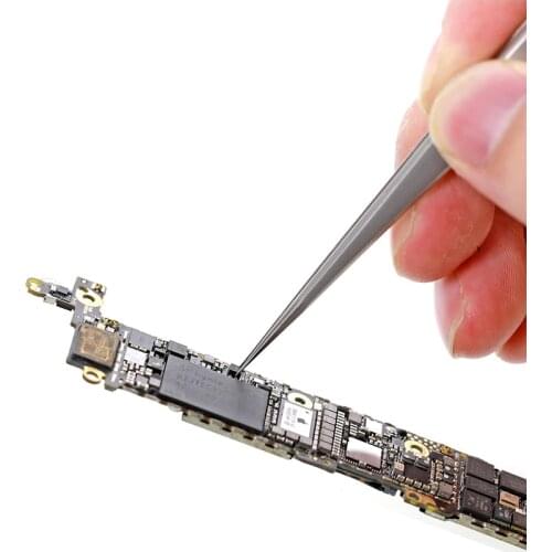 2UUL Stainless Steel Tweezers Extra Fine Tips for Phone Flying Wire Spot Welding Mainboard BGA Planting Tin IC Chip Tools