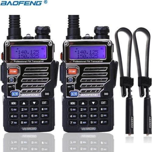 2PCS BAOFENG UV-5RE 8W powerful walkie talkie 10km long range upgraded of BF UV5RE FOR travel hiking hunting Ham Two Way Radio