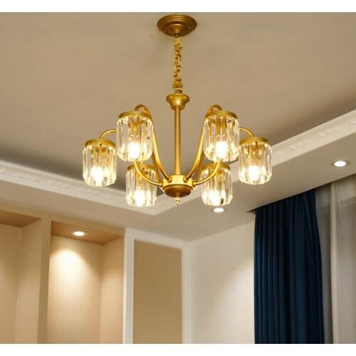 Modern Crystal Chandelier Living Room Lamp Nordic Lustre Bedroom Dining Room led Lights Luxury Household Chandelier Lighting