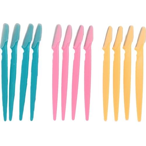 12pcs Eyebrow Razor Facial Hair Remover Safety Trimmer Shaper Multi Pack Dermaplan