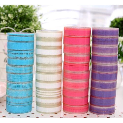 1PCS10M New Candy Color Lace Masking Tape Washi Adhesive Tape Stationery Decorative Sticker DIY Scrapbooking Tools