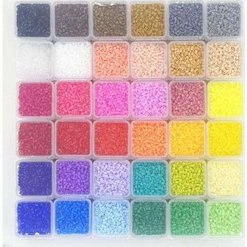 2.6mm/12/24/36/48 Kinds Colors Box Packing Hama Beads Easy to Store For Kids Perler Iron Beads Fuse Handmade Gift Children Toy