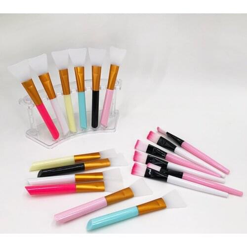 20Pcs Professional Multiple Colour Makeup Brushes Eye Makeup Silicone Facial Mask Brushes Cosmetic Makeup Tools Wholesale