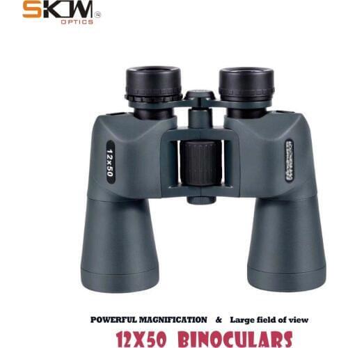 Free Shipping SKWoptics 12x50 sniper Binoculars Big Eye Lens Bak4 Binoculars powerfuls binoculars Outdoor hutting binoculars