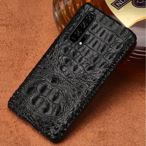 100% Natural Crocodile Leather Cover Case For Honor 20 Pro 10i 20i 30S 30 Pro 10 9 Lite For 10X 9X 8X Note 10 V30 Pro V20 V10 V9