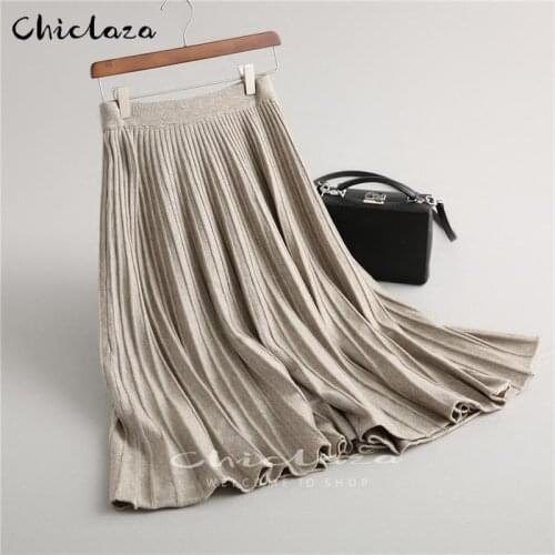 Женские вечерние юбки CHICLAZA China At AliExpress