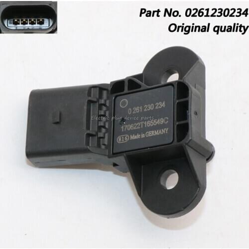 OEM 0261230234 Manifold Pressure Sensor MAP for Audi A4 A6 A7 A8 Q5 Q7 RS5 S4 S5 S6 SQ5 Porsche Volskwagen Beetle Golf Jetta