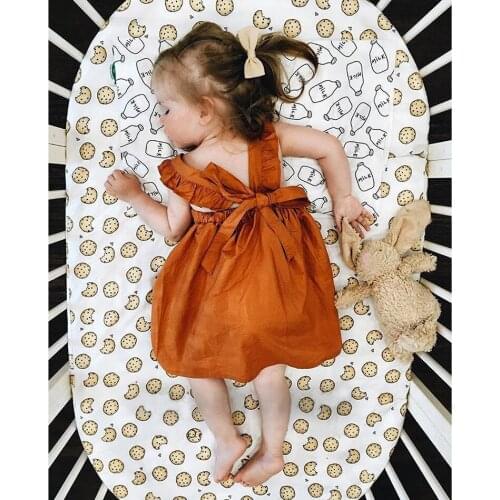 Kids Fashion Dress Summer Dress for Baby Girl Kids Brown Princess Dress for Newborn Girls Girls Casual Clothes 12M 2T 3T 4T