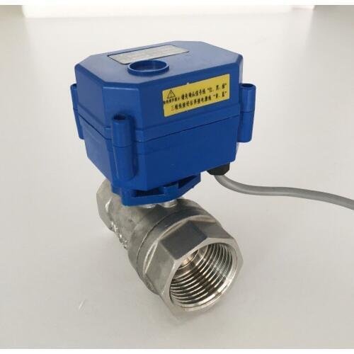 DN15 1/2" stainless steel Two Way Electric Ball Valve DC5V DC12V DC24V AC220V CR01 CR02 CR03 CR04 CR05 motorized valve for water