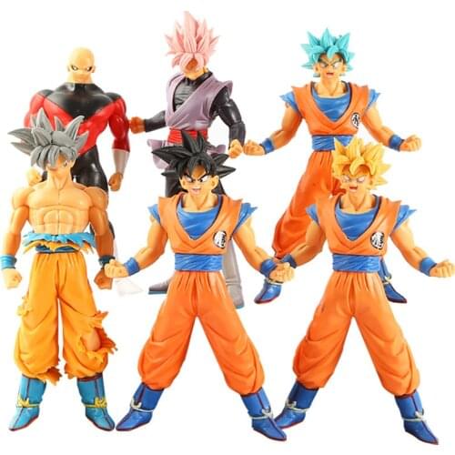 Dragon Ball Super Saiya Seven DBZ Figurine Monkey King Goku Jiren Model Toys 7-inch 16CM Landscape PVC Desktop Ornaments Figma