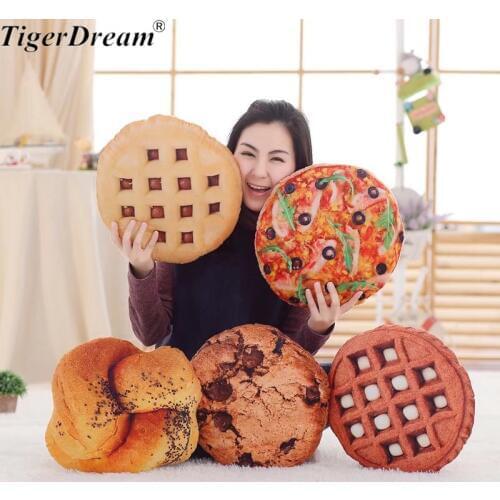 Simulation Food Plush Pillow Hamburger Cookies Salad Sausage Cushion Home Sofa Soft Toy For Kids Funny Children Gift 7 Style