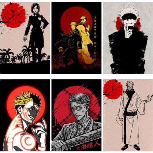 JiuJitsu Kaisen Comics Role Cartoon Canvas Printmaking Painting Anime Poster Wall Stickers Decoration Art Picture Home Decor