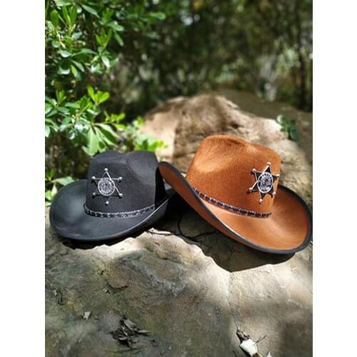 Cowboy Western Hat Fancy Dress Halloween Western Cowboy Hat Hat Pentagram Hat
