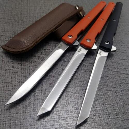 M390 folding knife 5CR15 Outdoor tactical knife quick opening folding knife body guard knife fruit knife pocket knife tool knife