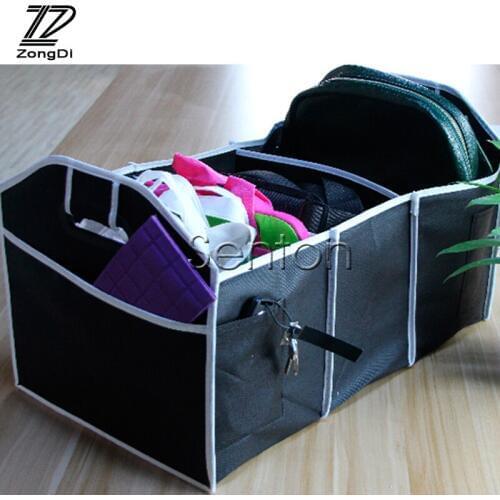 ZD Car Trunk Storage Bag Multifunction Rack Folding Net for VW Golf 4 7 5 MK4 Mazda 6 cx-5 Peugeot 206 207 208 508 Touareg 2017