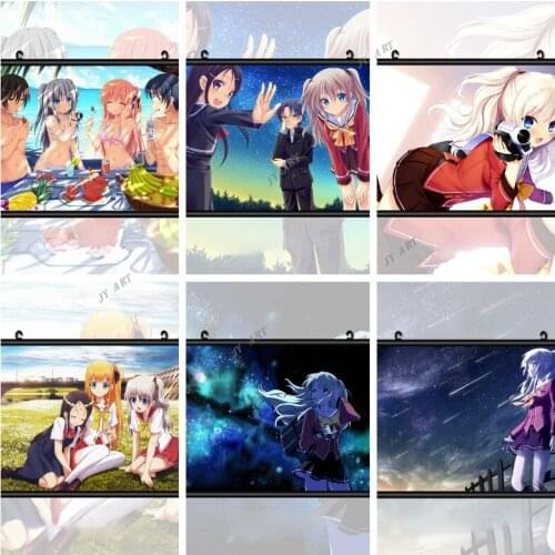 Canvas Wall Art Print Nordic Poster Abstract Painting Decor Picture Modern Living Room Decor for Baby Charlotte Tomori Nao Anime