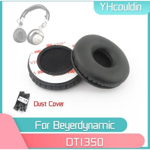 YHcouldin Earpads For Beyerdynamic DT1350 Headphone Accessaries Replacement Wrinkled Leather