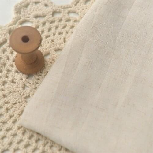 One meter High quality rain and dew cotton tissu Beige sewing Top pants robe tea table cloth DIY material