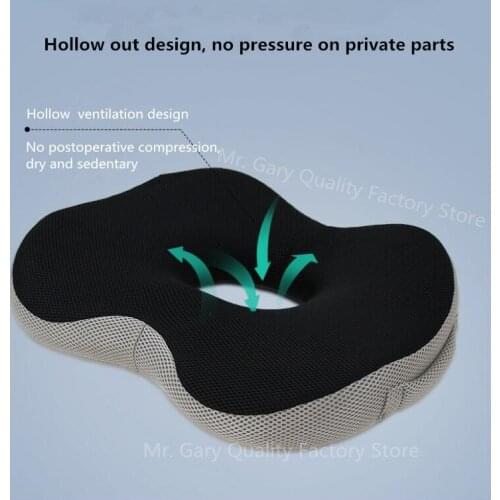 Memory Foam Seat Cushion Office Chair Pads for Sitting Orthopedic Donut Pillow for Tailbone Pain Relief Sciatica Hip Pillows