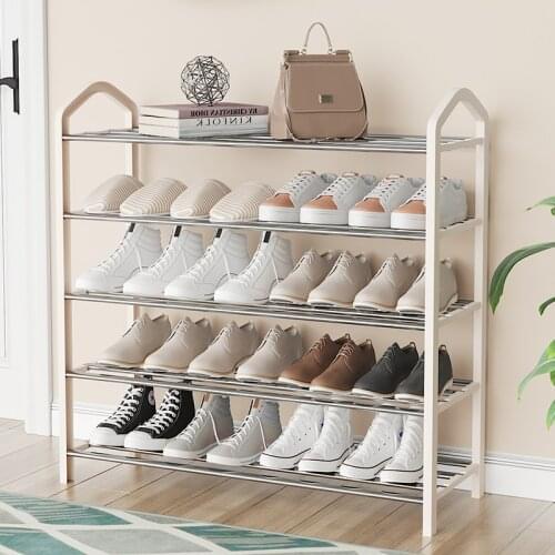 Shoe shelf household economy small door storage artifact multi-layer dust-proof shoe cabinet dormitory indoor good-looking