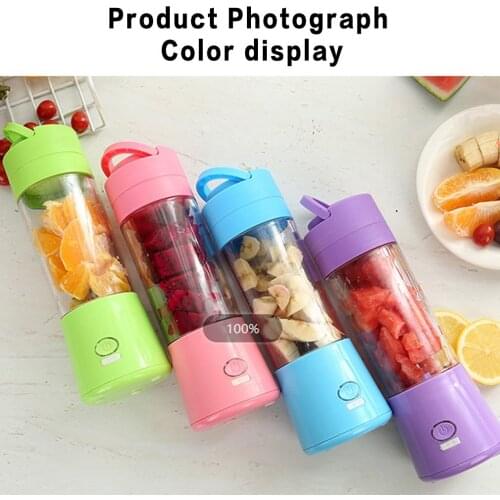 Hot 380ml Mini Portable Blender USB Mixer Electric Juicer Machine Smoothie Processor Lemon Squeezer Orange Juicer For Shakes
