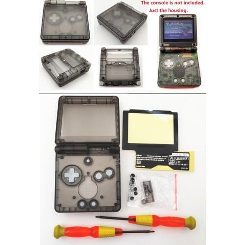 Transparent Black Clear Shell Housing Case for Nintendo for GBA SP for Gameboy Advance SP Console