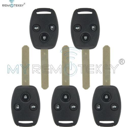 Remtekey 5pcs VDO 72147-TAO-W2 433Mhz HON66 3 button for Honda Accord 2008 2009 2010 2011 remote head key