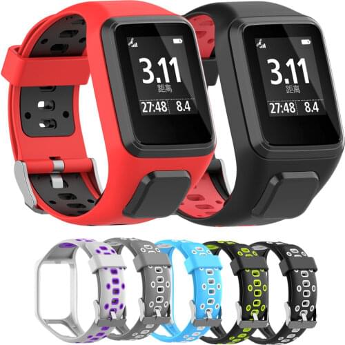 Silicone Wrist Strap for TomTom Runner 2 3 Smartwatch Smart Watch Band Bracelets Wristband Accessories Tom Tom 2 3 Series