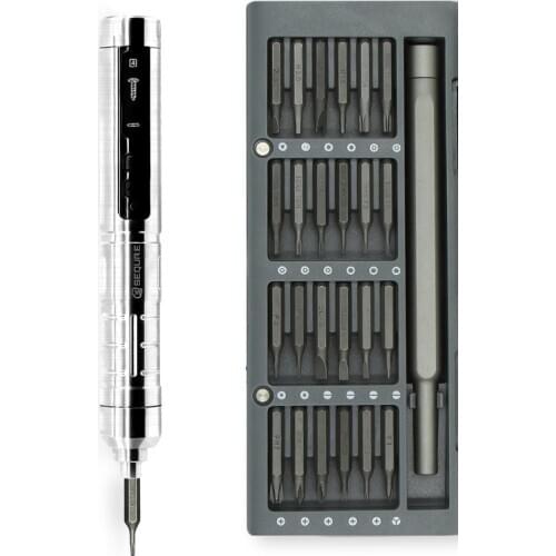 SQ-ES126 Electric Screwdriver Set with 24 Bits LED Light Small Multi-Function Charging Smart Sensor Electric Screwdriver