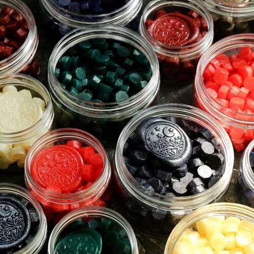 Flash Fire Lacquer Wax Particles Sealing Wax Retro Lacquer Sealing Wax Envelope Transparent Stamp Decorative Wax Seal Stamp
