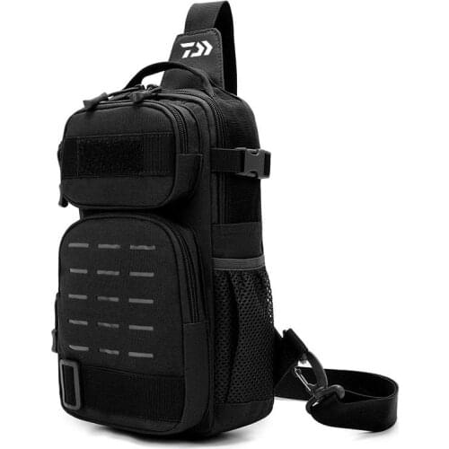 Outdoor Men Camouflage Fishing Bag Large Capacity Travel Shoulder Crossbody Bag Camping Climbing Multi-Purpose Sport Fishing Bag