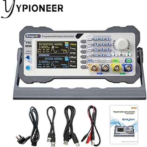 PSG9060 60MHz Programmable Function Generator DDS Signal Generator Dual Channel Aribitrary Waveform support Bluetooth Control