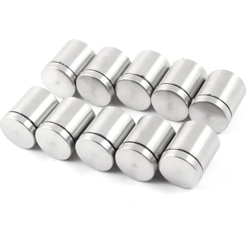 10 PCS 25mm x 30mm Stainless Steel Frameless Standoff Clamp for Glass